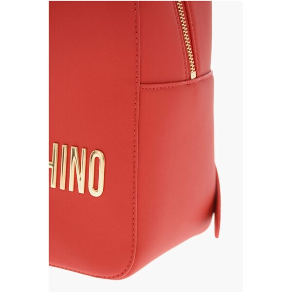 Moschino LOVE MOSCHINO Faux Leather Backpack with Lettering Logo - Image 4
