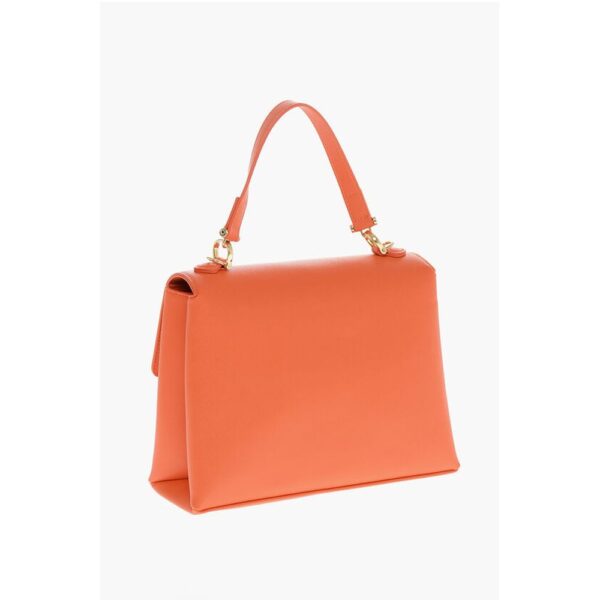 Moschino LOVE Saffiano Faux Leather Hande Bag with Removable Shoulder - Image 2