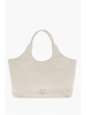 Moschino LOVE Faux Leather MARSHMALLOW Hobo Bag with Matched Pouch