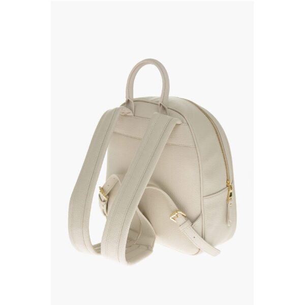 Moschino LOVE Textured Faux Leather Backpack with Embossed Logo - Image 2
