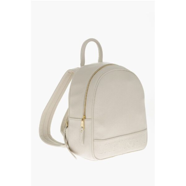 Moschino LOVE Textured Faux Leather Backpack with Embossed Logo - Image 3