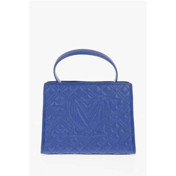 Moschino LOVE Quilted Faux Leather Bag with Removable Shoulder Strap - Image 2