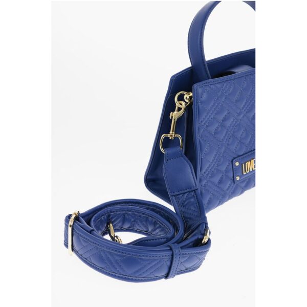 Moschino LOVE Quilted Faux Leather Bag with Removable Shoulder Strap - Image 3