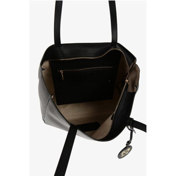 Moschino LOVE Faux Leather Shoulder Bag with Golden Logo - Image 4