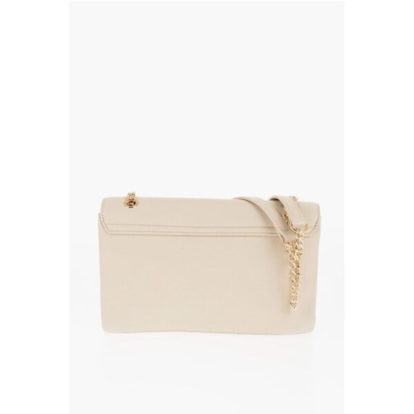 Moschino LOVE Faux Leather Shoulder Bag with Golden Details - Image 2