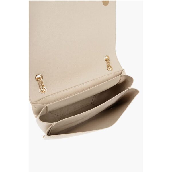 Moschino LOVE Faux Leather Shoulder Bag with Golden Details - Image 4