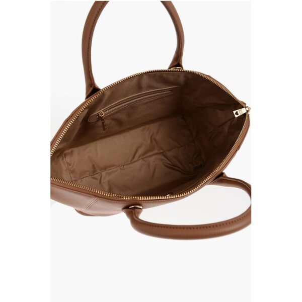 Moschino LOVE Faux Leather Tote Bag with Golden Logo - Image 4