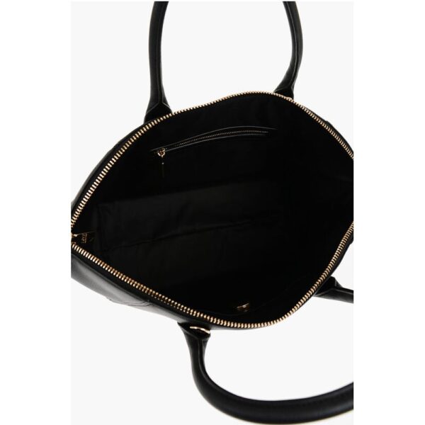 Moschino LOVE Faux Leather Tote Bag with Golden Logo - Image 4