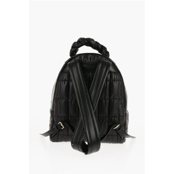 Moschino LOVE Quilted Nylon Backpack with Faux Leather Trims - Image 2