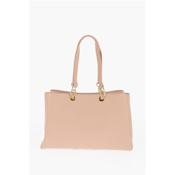 Moschino LOVE Faux Leather Tote Bag with Golden Logo - Image 3