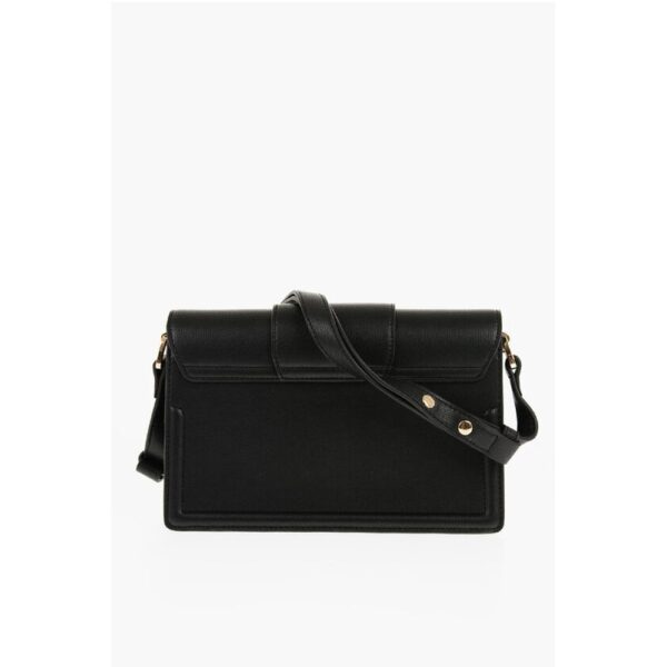 Moschino LOVE Faux Leather LOVE BRIDGE Shoulder Bag with Double Heart - Image 2