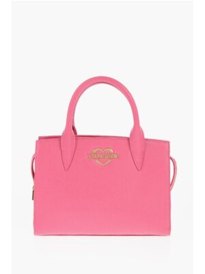 Moschino LOVE Solid Color Tote Bag with Golden Logo