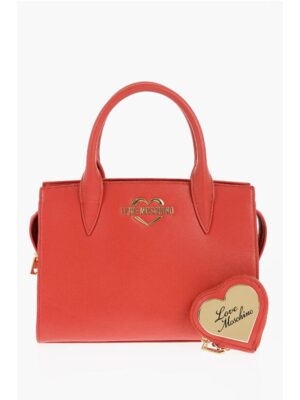 Moschino LOVE Solid Color Tote Bag with Golden Logo