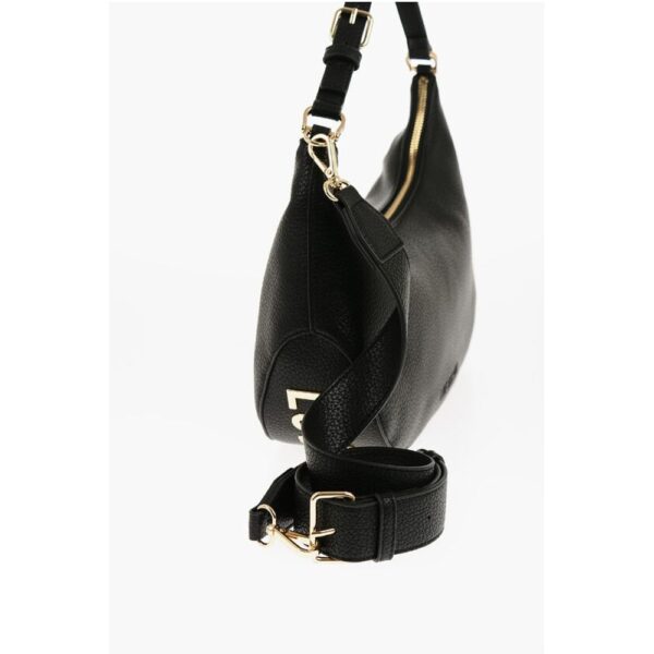 Moschino LOVE Textured Faux Leather ECO-FRIENDLY GIANT Hobo Bag with - Image 2