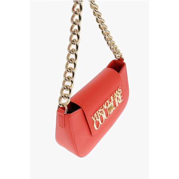 Versace JEANS COUTURE Faux Leather Shoulder Bag with Golden Chain an - Image 3