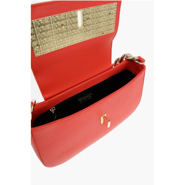 Versace JEANS COUTURE Faux Leather Shoulder Bag with Golden Chain an - Image 4