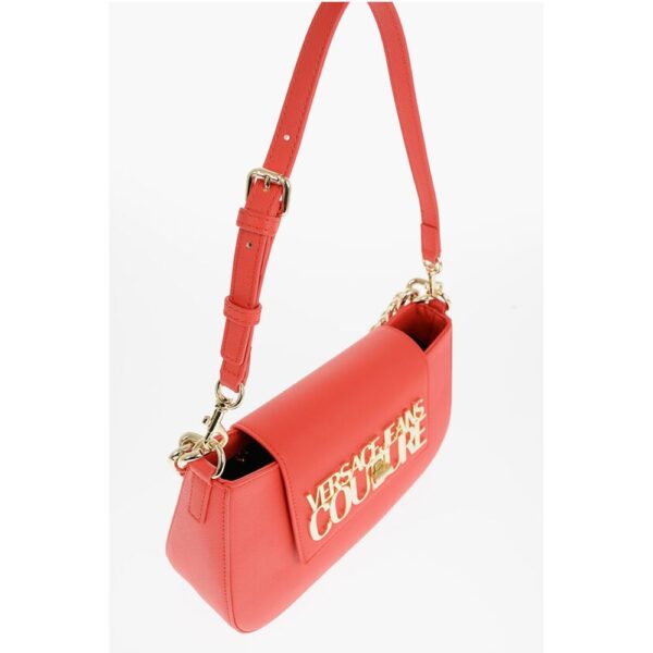 Versace JEANS COUTURE Faux Leather Shoulder Bag with Golden Chain an - Image 5