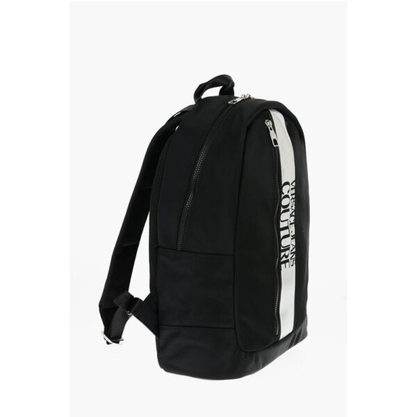 Versace JEANS COUTURE Nylon Backpack with Contrasting Logoed Detail - Image 2