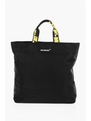 Off-White Nylon HARDCORE Tote Bag with Logoed Handles