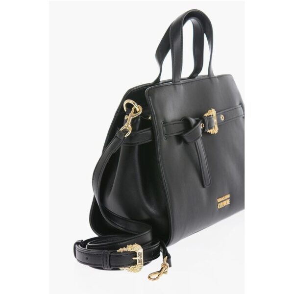 Versace JEANS COUTURE Faux Leather Handbag with Golden Buckle - Image 2