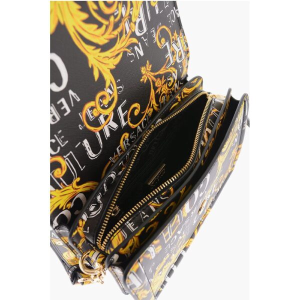Versace JEANS COUTURE Saffiano Faux Leather Baroque Motif RANGE F wi - Image 4