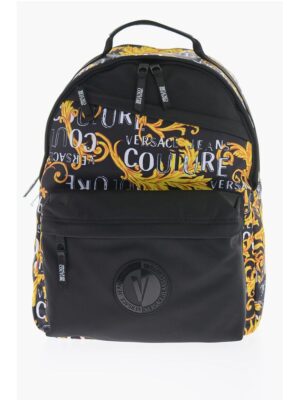 Versace JEANS COUTURE Baroque Patterned Fabric Backpack