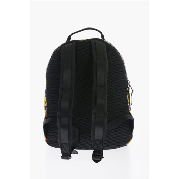 Versace JEANS COUTURE Baroque Patterned Fabric Backpack - Image 3