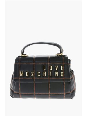 Moschino LOVE Quilted Faux Leather Bag with Golden Logo