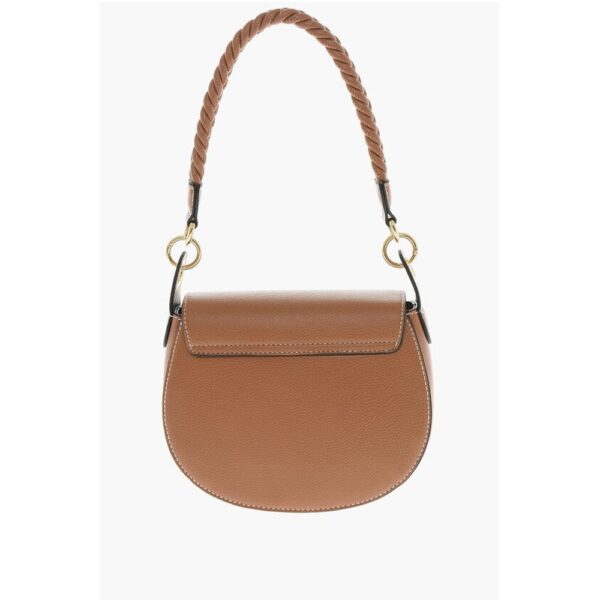 Moschino LOVE Faux Leather Saddle Bag with Braided Details - Image 2