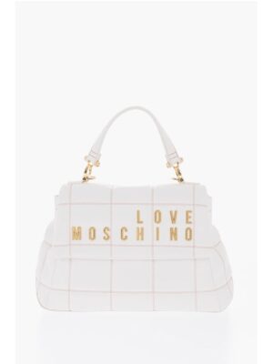Moschino LOVE Quilted Faux Leather Bag with Golden Logo
