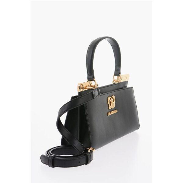Moschino LOVE 2 Compartment Faux Leather Handle Bag with Removable Sh - Image 2