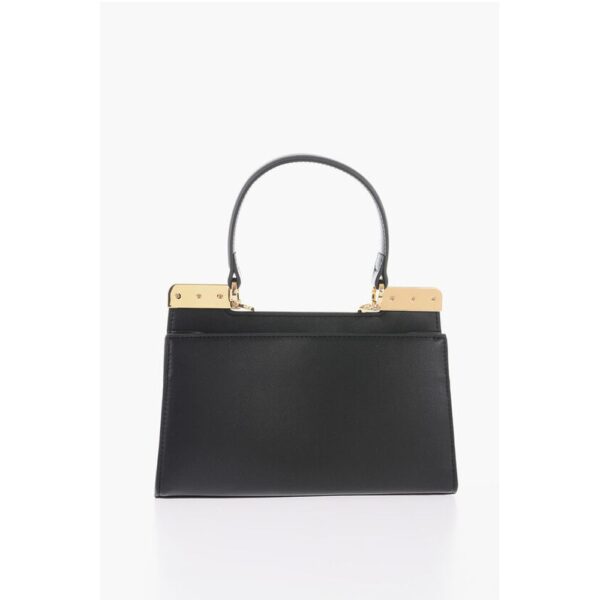 Moschino LOVE 2 Compartment Faux Leather Handle Bag with Removable Sh - Image 3