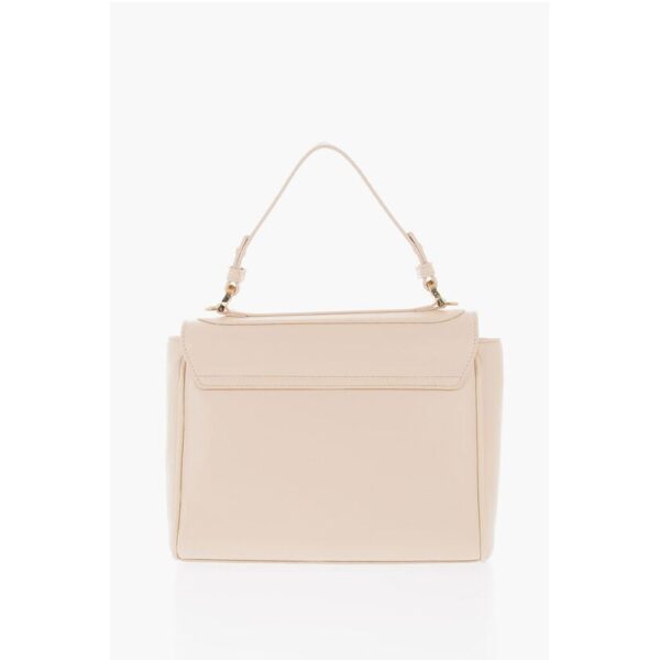 Moschino LOVE Faux Leather Shoulder Bag with Metal Golden Logo - Image 3