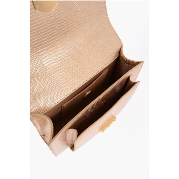 Moschino LOVE Metallic Faux Leather Shoulder Bag - Image 4