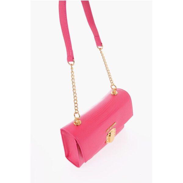 Moschino LOVE Faux Leather Shoulder Bag with Metal Magnetic Closure - Image 3