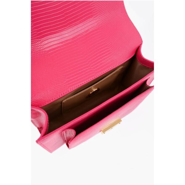 Moschino LOVE Faux Leather Shoulder Bag with Metal Magnetic Closure - Image 4