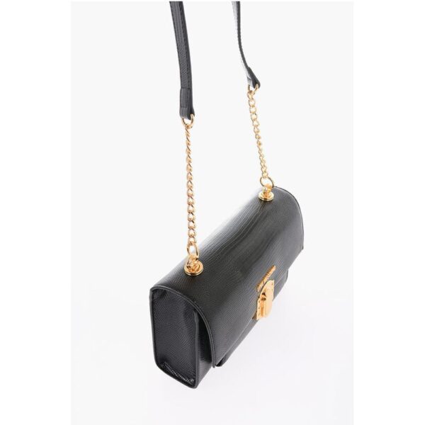Moschino LOVE Faux Leather Shoulder Bag with Metal Magnetic Closure - Image 3