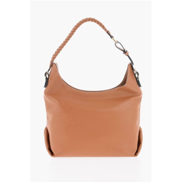 Moschino LOVE Faux Leather Shoulder Bag with Braided Handle - Image 2