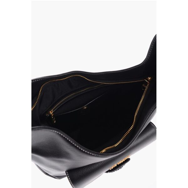Moschino LOVE Faux Leather Shoulder Bag with Braided Handle - Image 5