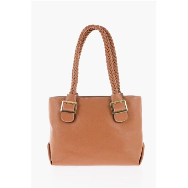 Moschino LOVE Faux Leather Shoulder Bag with Braided Handle - Image 2