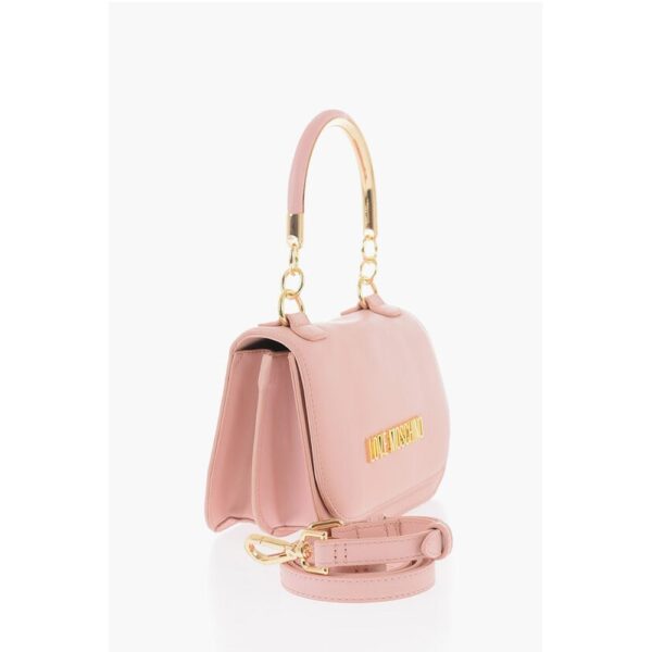 Moschino LOVE Faux Leather Handbag with Golden Handle and Removable S - Image 2