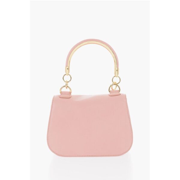 Moschino LOVE Faux Leather Handbag with Golden Handle and Removable S - Image 3