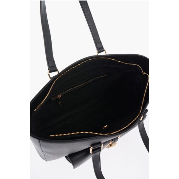 Moschino LOVE Faux Leather Tote Bag with Golden Details - Image 4