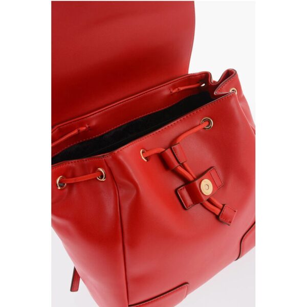 Moschino LOVE Faux Leather Backpack with Golden Logo - Image 3