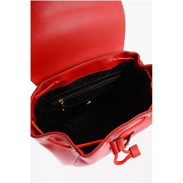Moschino LOVE Faux Leather Backpack with Golden Logo - Image 4