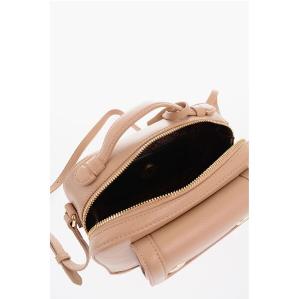 Moschino LOVE Faux Leather Crossbody Bag with Golden Logo - Image 4