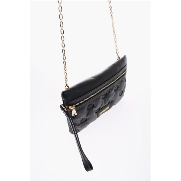 Moschino LOVE Hearts Embossed Faux Leather Handbag - Image 4