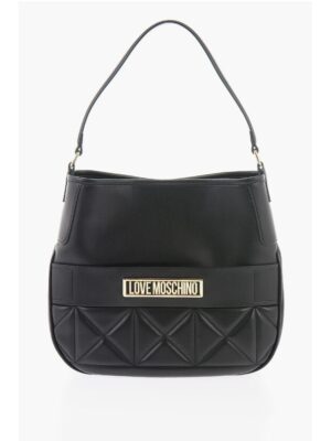 Moschino LOVE Faux Leather Bag with Removable Shoulder Strap