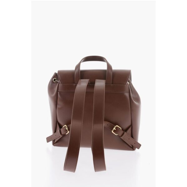 Moschino LOVE Faux Leather Backpack with Golden Logo - Image 3