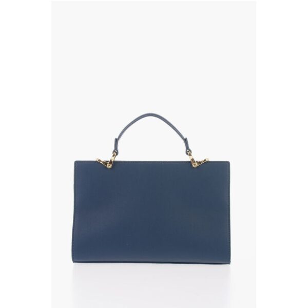 Moschino LOVE Solid Color bag with Removable Faux Fur Handle - Image 3